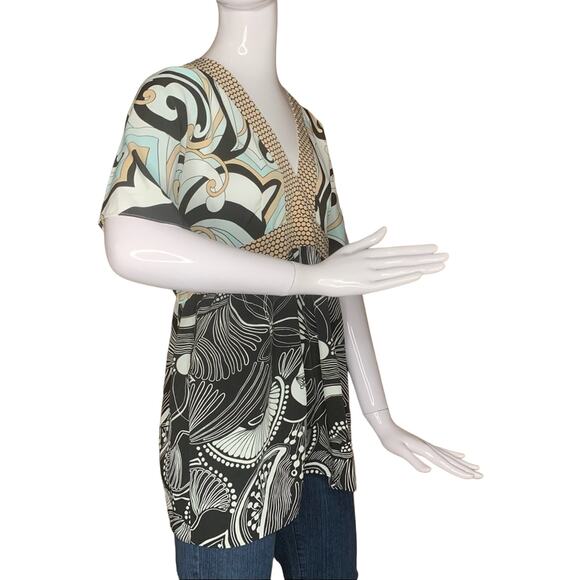 Daisy Fuentes Top Large Petite Short Sleeve - Picture 5 of 10